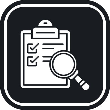 Kontrol listesi simgesinin vektör illüstrasyonu