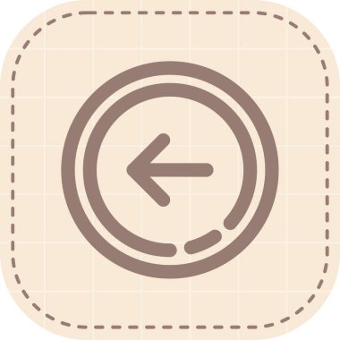 Bir pusula simgesinin vektör illüstrasyonu