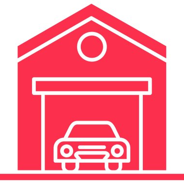 garaj simgesi vektör illüstrasyonu