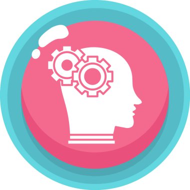 Beyin vitesi simgesi, vektör çizimi