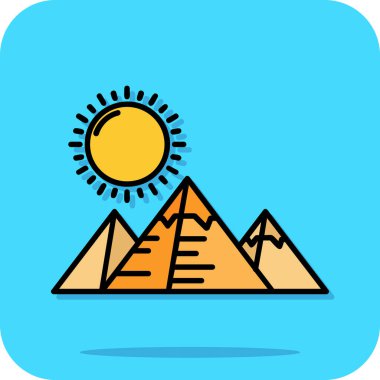 Vektör güneş simgesi illüstrasyonu