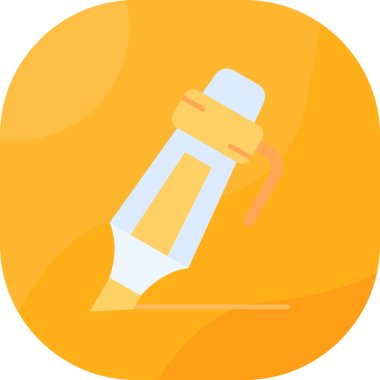 Kalem. Web simgesi basit illüstrasyon