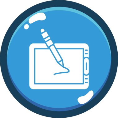 Kalem ve kağıt vektör simgesi