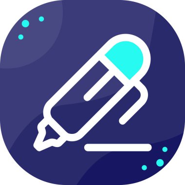 Kalem. Web simgesi basit illüstrasyon