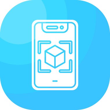 modaya uygun mavi biçimli özet simgesi arkaplanda izole edildi