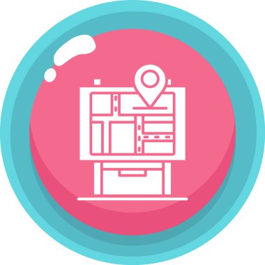 Modern bir simgenin vektör illüstrasyonu