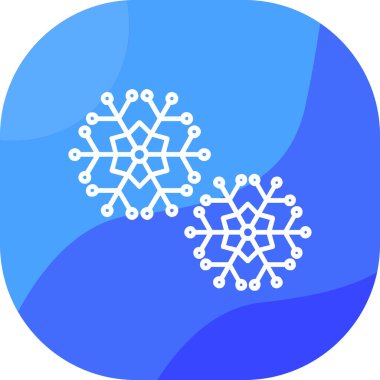 Kar Tanesi simgesi, Kış vektör illüstrasyonu