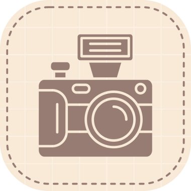 kamera simgesi vektör illüstrasyonu