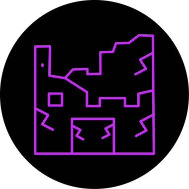 Bir ev simgesinin vektör illüstrasyonu