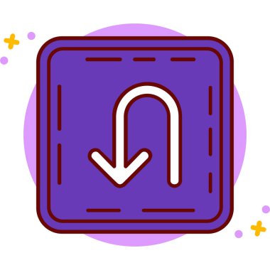 Ok. Web simgesi basit illüstrasyon