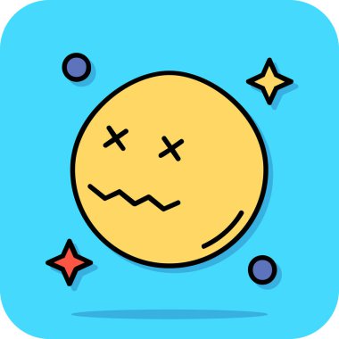 ay ve ay renk simgesi, vektör