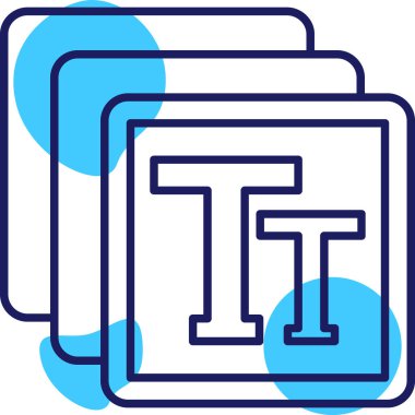 Bir harf simgesinin vektör illüstrasyonu