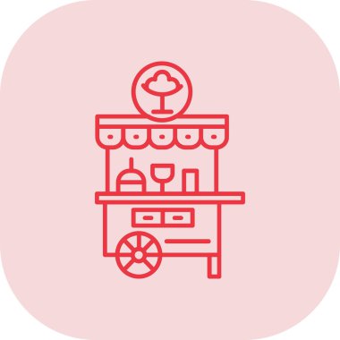 Kahve simgesinin vektör illüstrasyonu