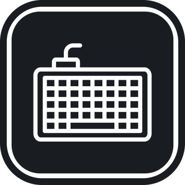 Klavye simgesi vektör illüstrasyonu