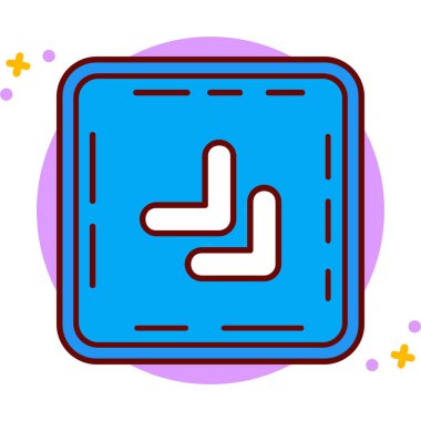 Modern b 'nin vektör illüstrasyonu eksik simgesi