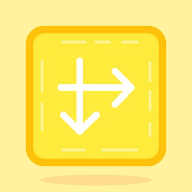 Ok simgesi. yön işareti