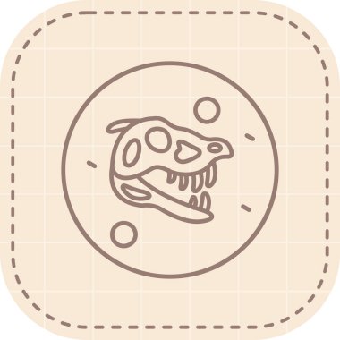 doodle dog simgesi vektör çizimi