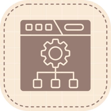 seo modern simgesinin vektör illüstrasyonu