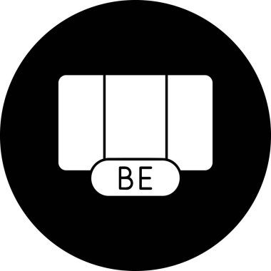 Belçika simgesi işaret vektör illüstrasyonu 