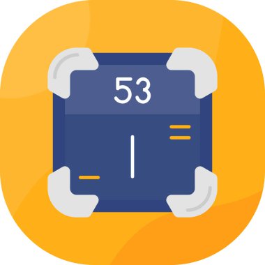 dijital aygıt düz simgesi