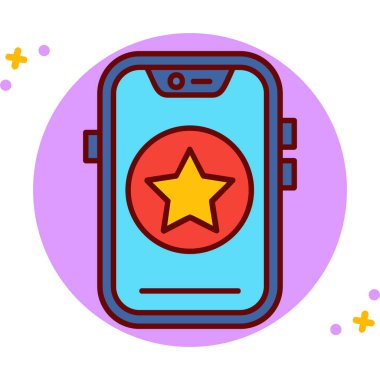 Akıllı telefon. Web simgesi basit illüstrasyon