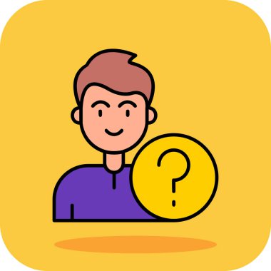 soru işareti renk vektör çizimi