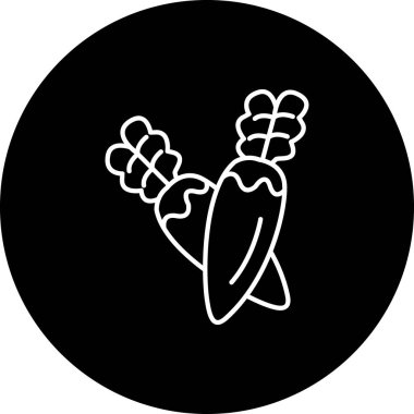 Siyah ve beyaz simgesinin vektör illüstrasyonu