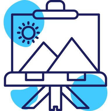 Seyahat simgesinin vektör illüstrasyonu