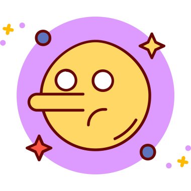 Gezegen ikonu vektör illüstrasyonu