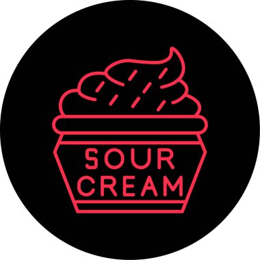 Beyaz arka planda dondurma logosu