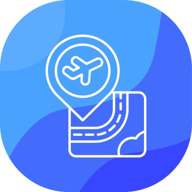 harita simgesi vektör illüstrasyonu