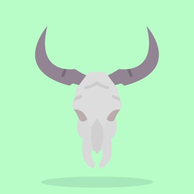 Boğa simgesi, düz stil