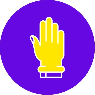 El simgesinin vektör illüstrasyonu