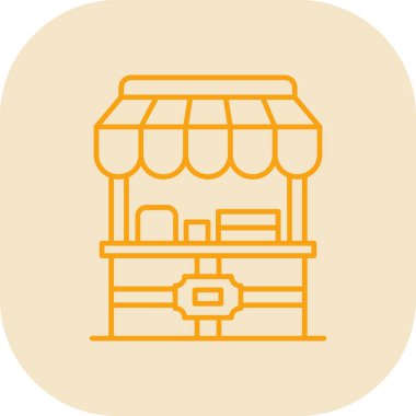 Dükkan. Web simgesi basit illüstrasyon