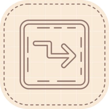 ok simgesi vektör illüstrasyonu