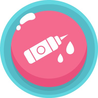 İzole edilmiş tek bir su damlasının vektör çizimi