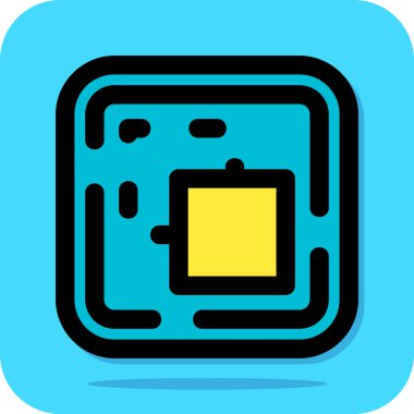 Modern bir simgenin vektör illüstrasyonu