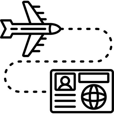 Uçak. Web simgesi basit illüstrasyon