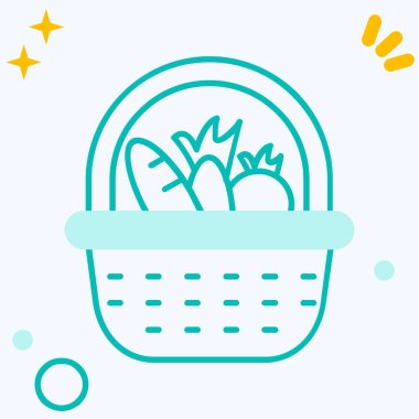 Beyaz arka planda izole edilmiş tencere ikonundaki çizgi sulama kutusu. Sulama sembolü. Esrar sembolü. Renkli taslak konsepti. vektör