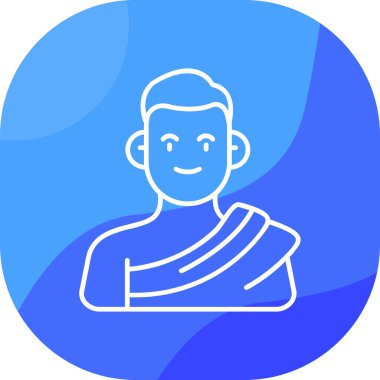 Bayrağı olan bir adamın vektör çizimi