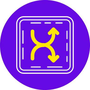 yol simgesi vektör illüstrasyonu