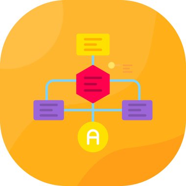 Veri ağ vektör simgesi