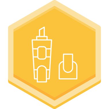 Moda tarzı izole edilmiş arka planda şişe simgesi