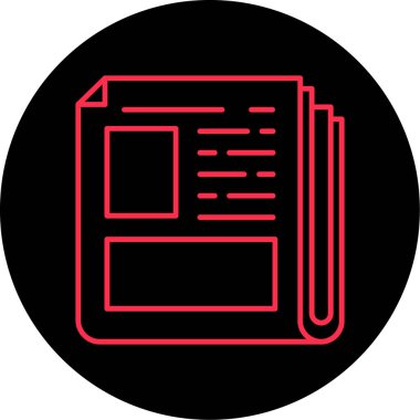 Belge. Web simgesi basit illüstrasyon