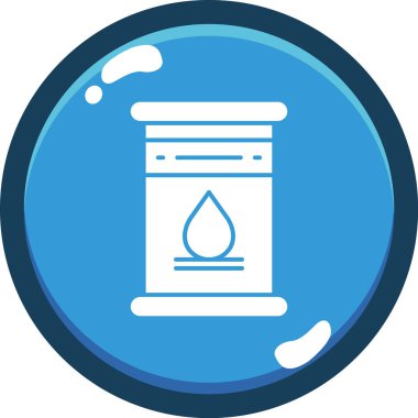 Yağ. Web simgesi basit illüstrasyon