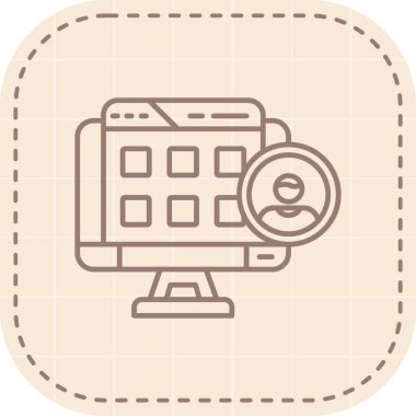 video simgesi vektör illüstrasyonu