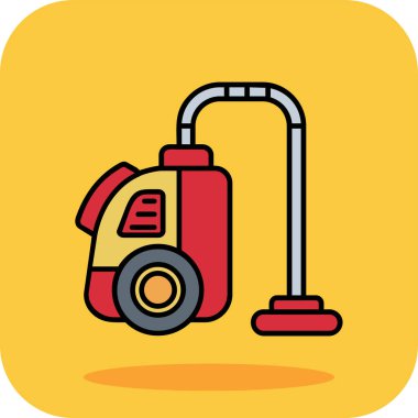 elektrik süpürgesi simgesi vektör illüstrasyon grafik tasarımı