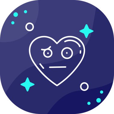 Bir kalp simgesinin vektör illüstrasyonu