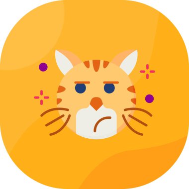 Düz şekilli hayvan yüzü simgesi