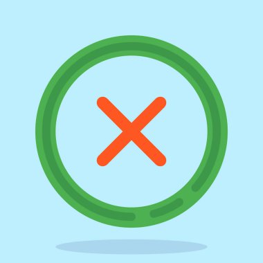 İşaret simgesi yok, vektör illüstrasyonu